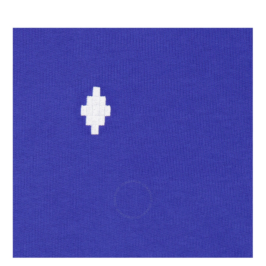 Marcelo Burlon Men's Blue Cross Logo Regular Hoodie - 7