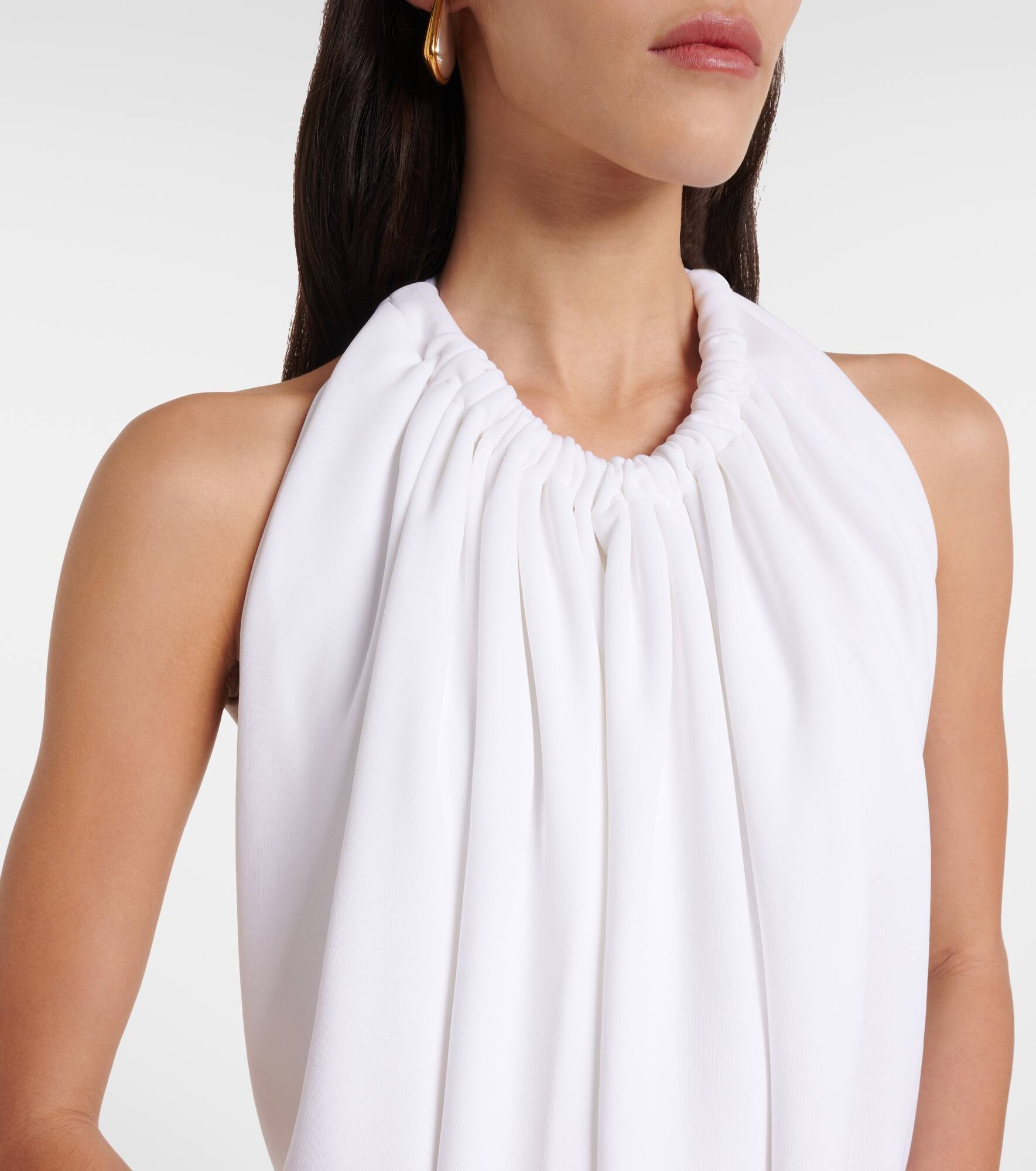 Arizona draped halterneck minidress - 4