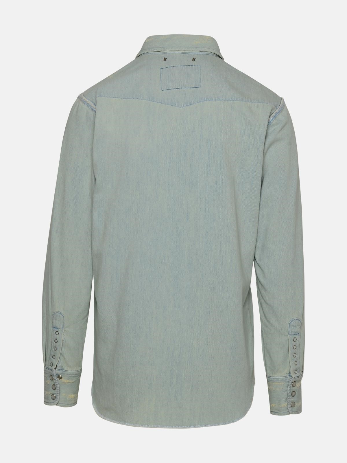 LIGHT BLUE DENIM SHIRT - 3