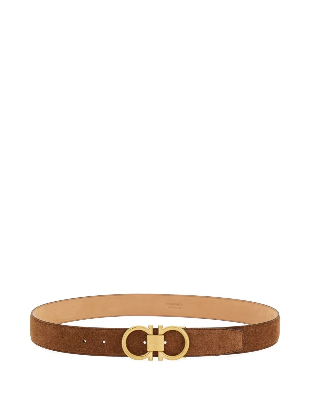 Gancini suede belt - 1