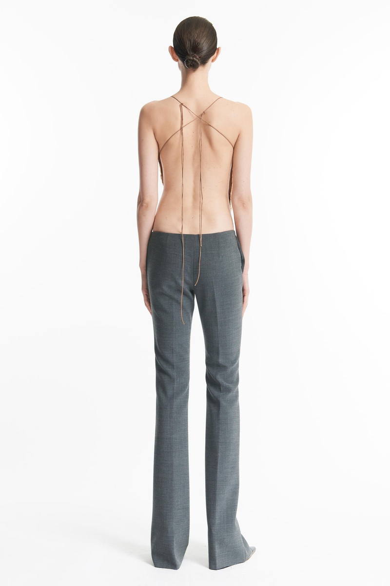 A.W.A.K.E. MODE FITTED TROUSERS GREY outlook