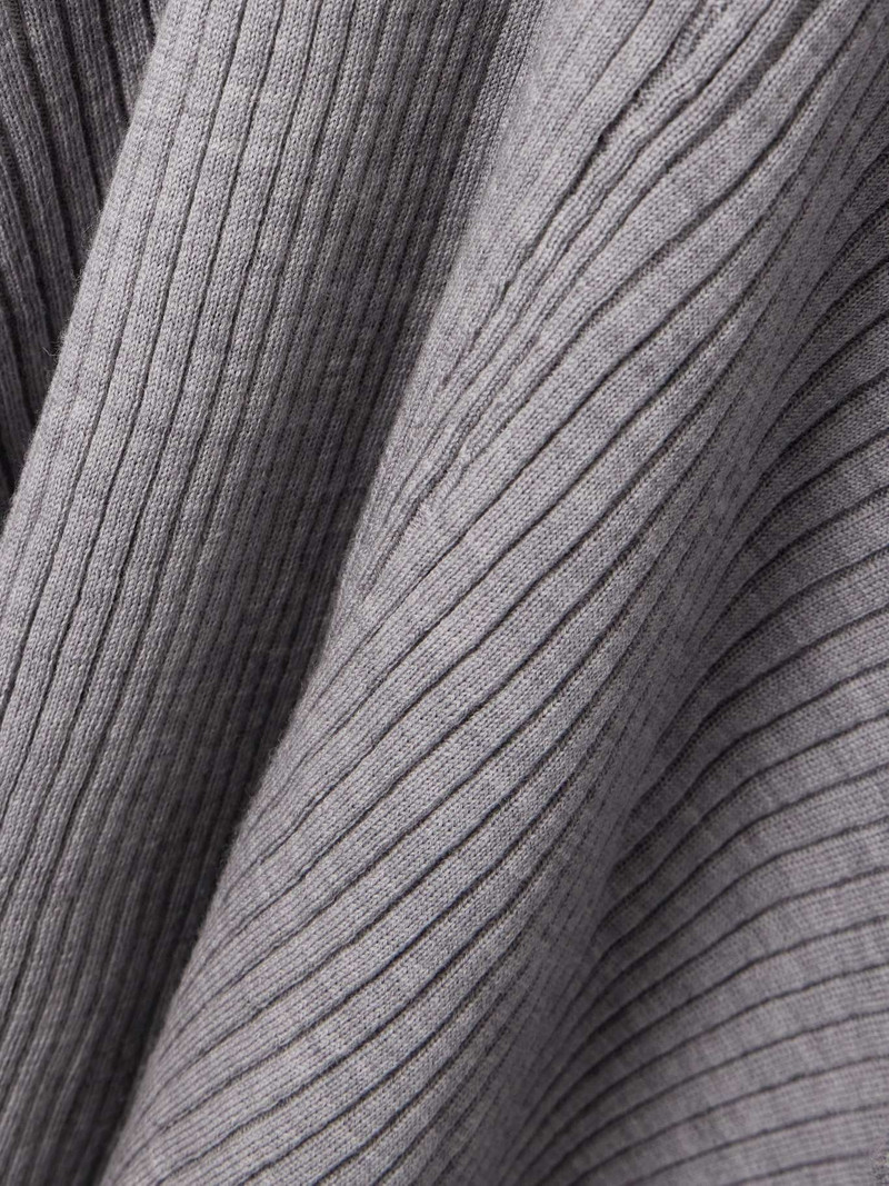 + NET SUSTAIN Godet ribbed merino wool maxi dress 4