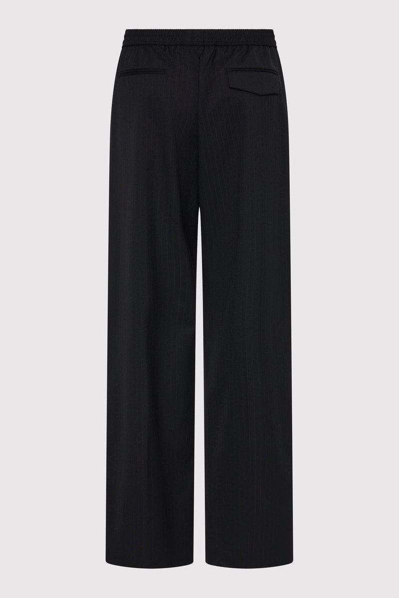ST. AGNI Tailored Active Pants - Black Pinstripe outlook