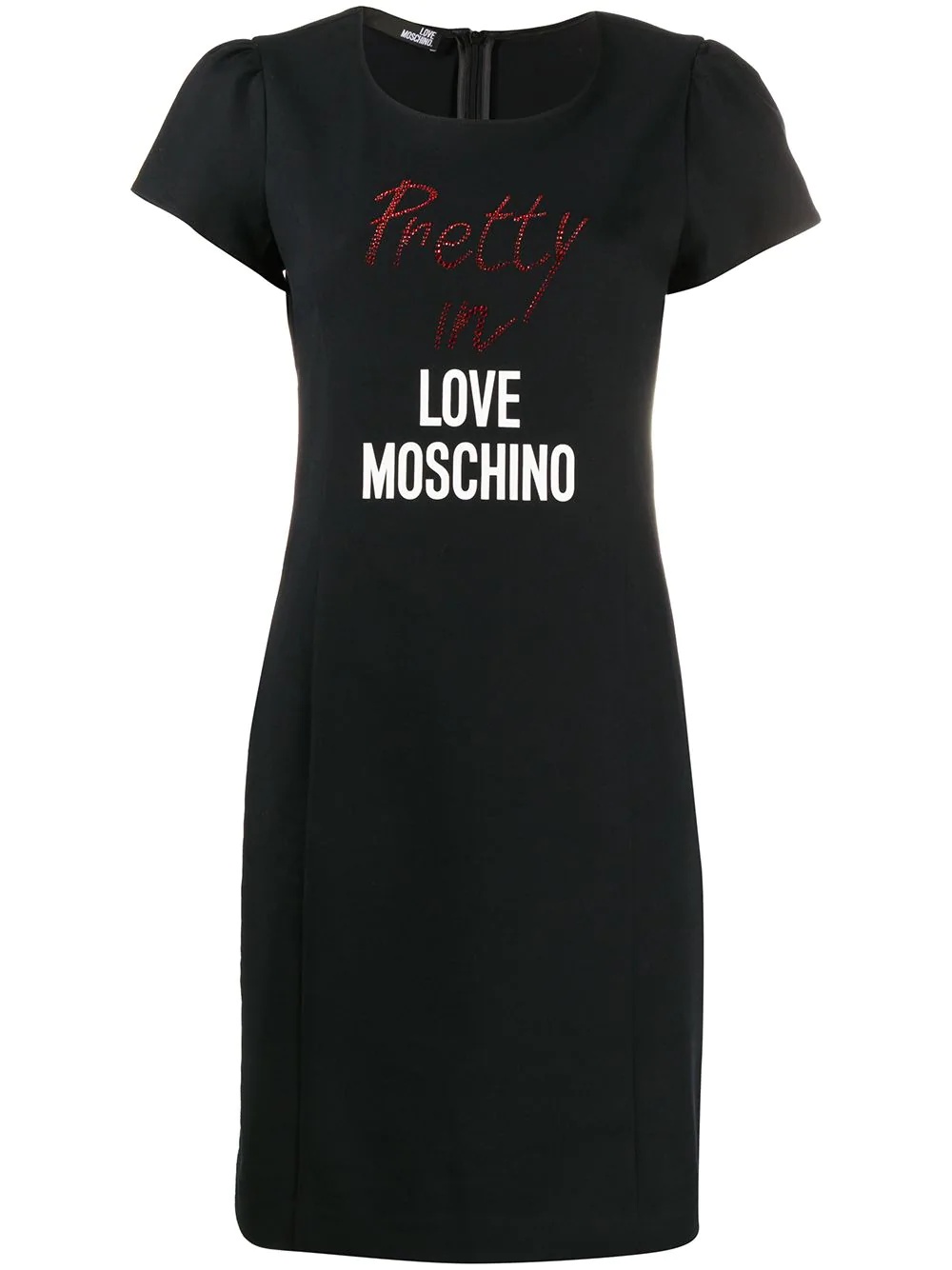 logo print T-shirt dress  - 1