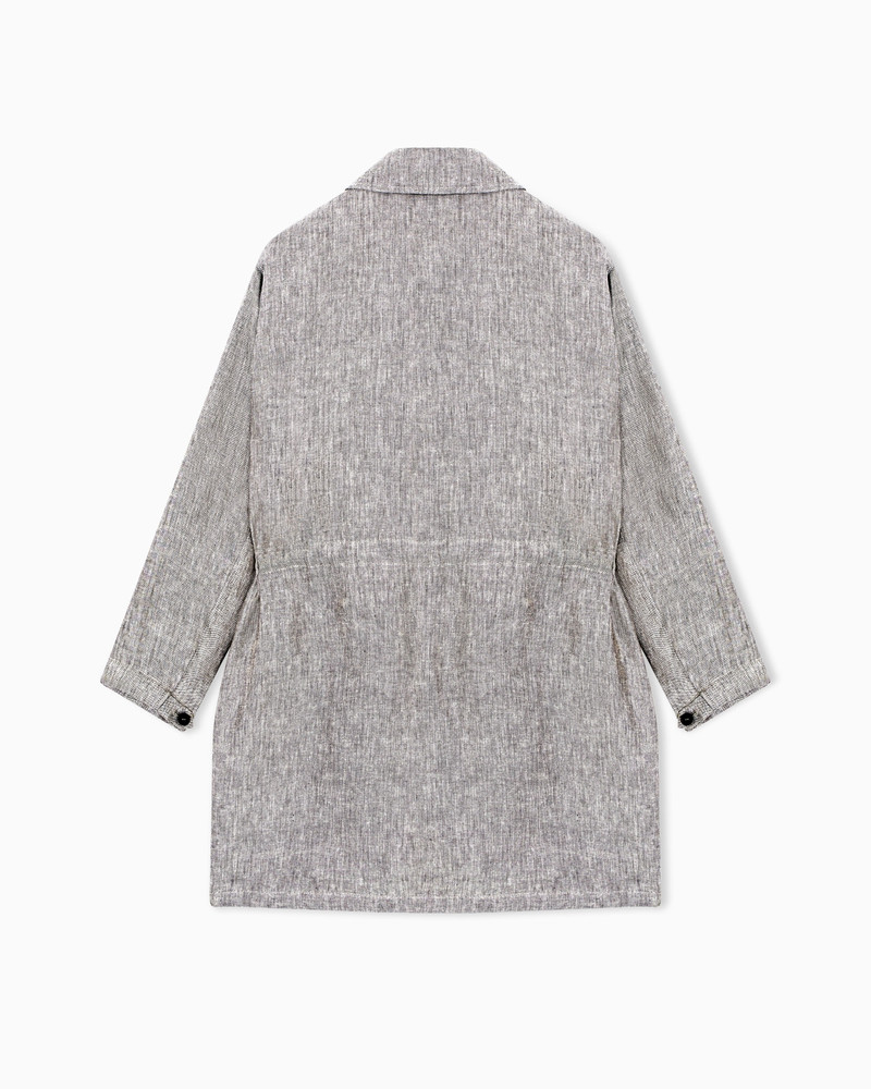 MÉLANGE LINEN PEA COAT 3