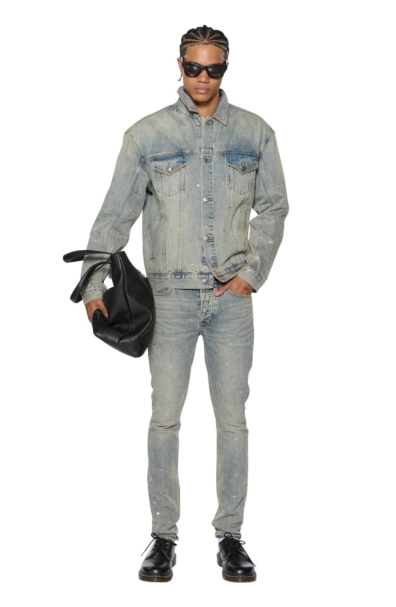 Ksubi Van Winkle Stagelight Metalik Skinny Jeans in Denim at Nordstrom - 5