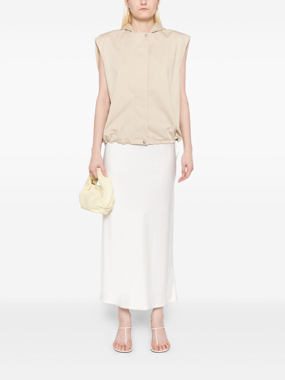 hooded sleeveless jacket - 2
