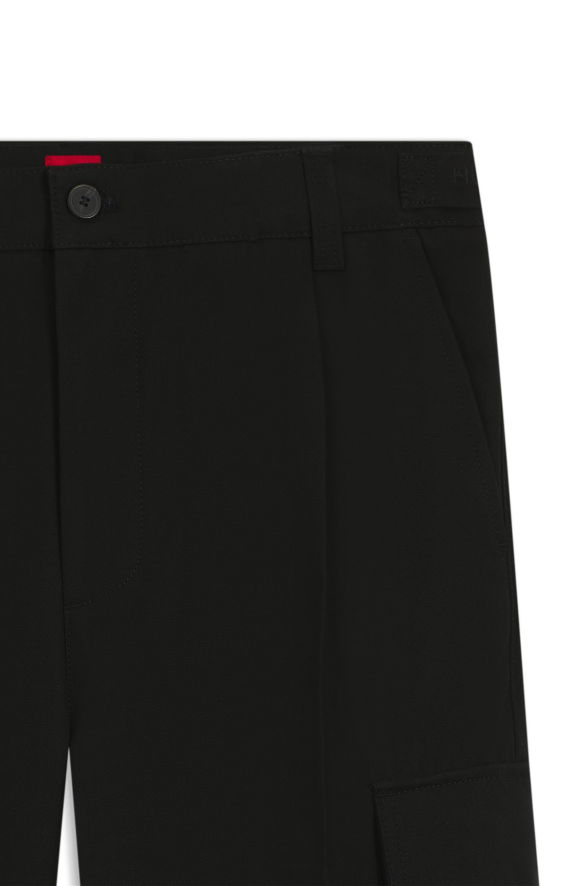 SLIM-FIT CARGO TROUSERS IN MERCERIZED COTTON - 6