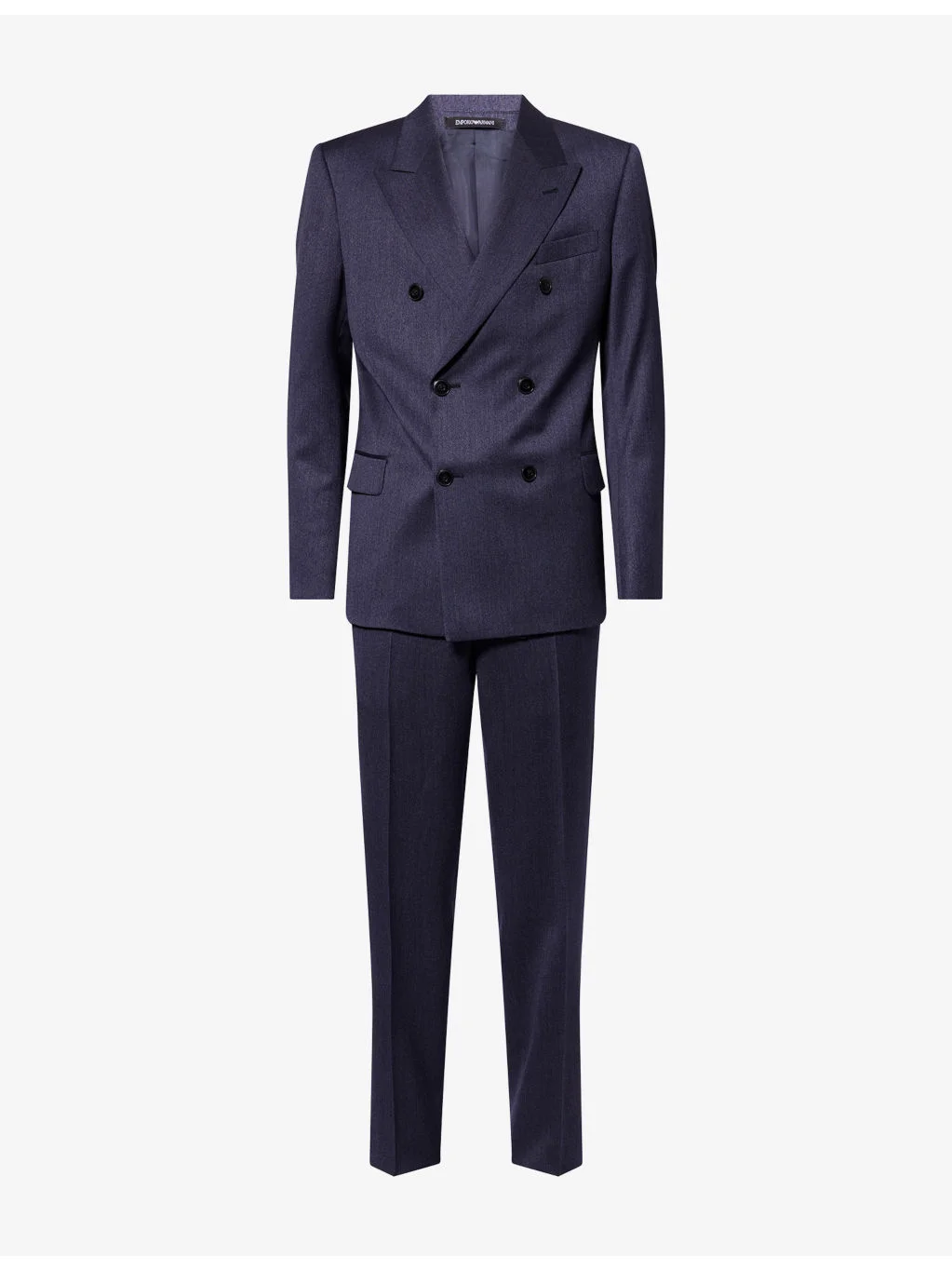 Double-Breasted Tapered-Leg Wool Suit - 1