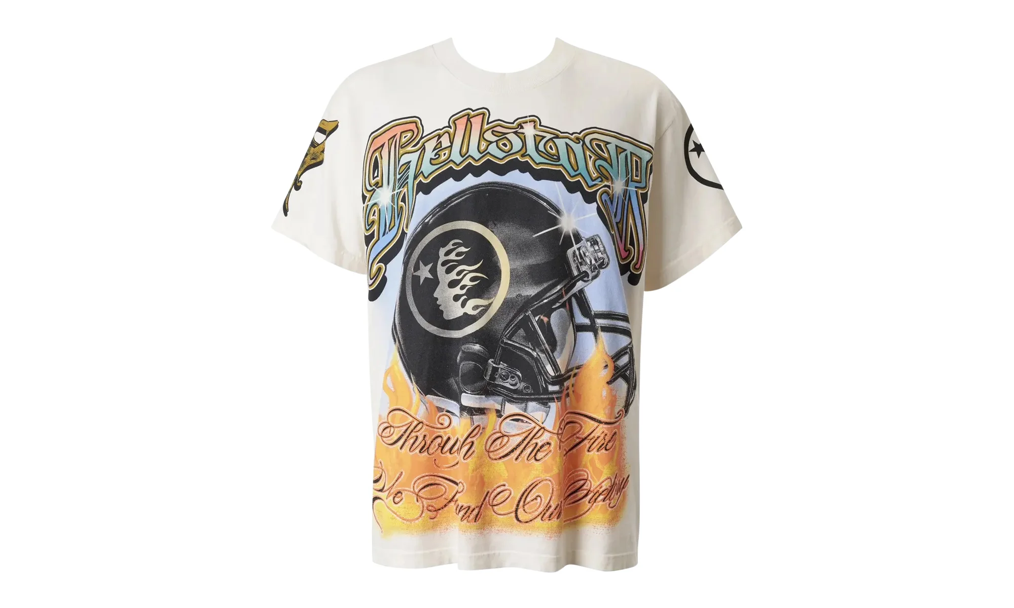 HELMET TEE "Cream" HSR172 - 1