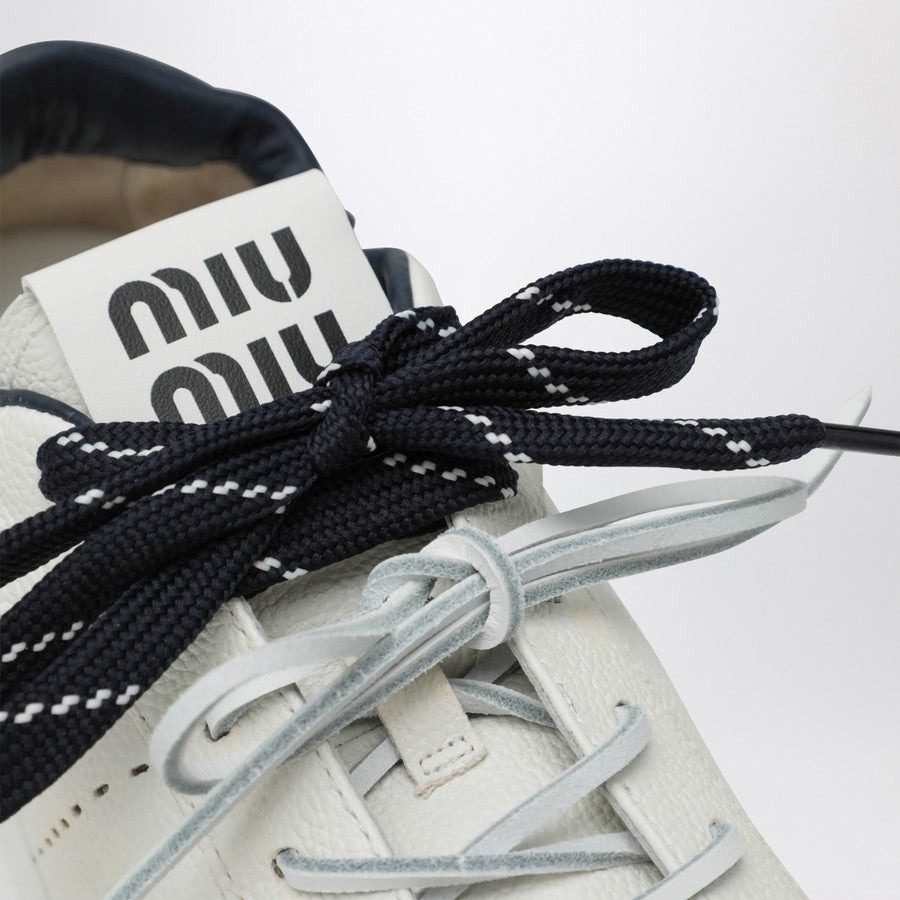 MIU MIU LEATHER SNEAKER - 4