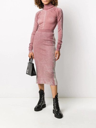 Diesel rear slit knitted dress outlook