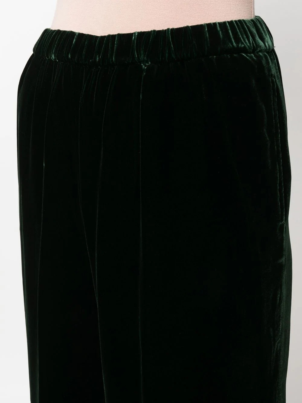 straight-leg velvet trousers - 5