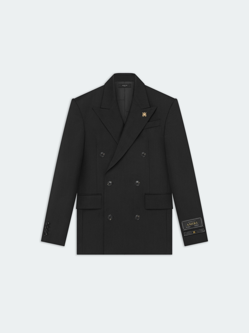DOUBLE BREAST BLAZER-BLACK 1