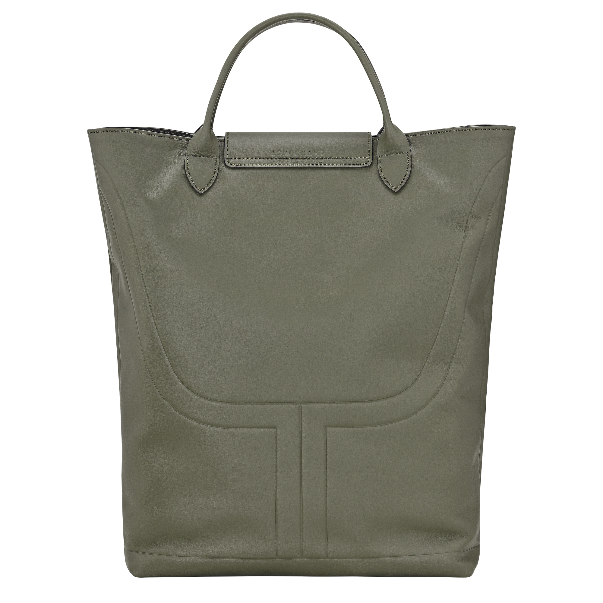 Le Pliage Xtra M Boots bag Khaki - Leather - 4