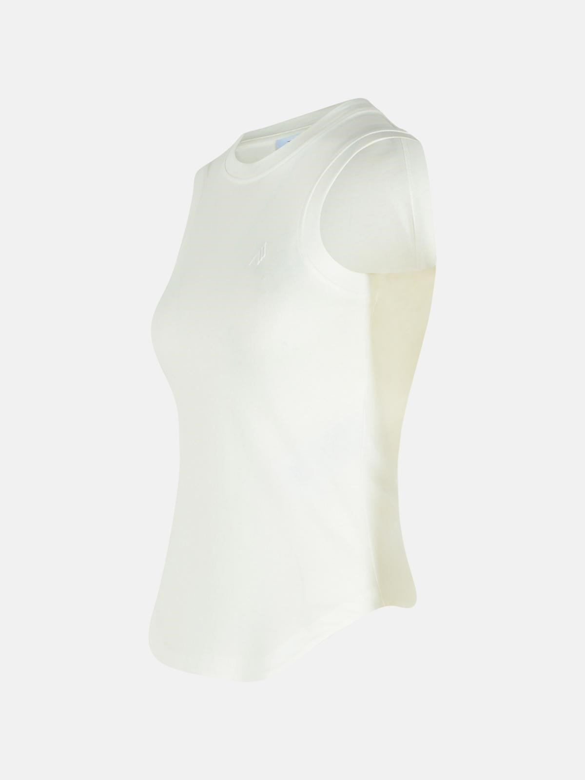 WHITE COTTON TANK TOP - 2