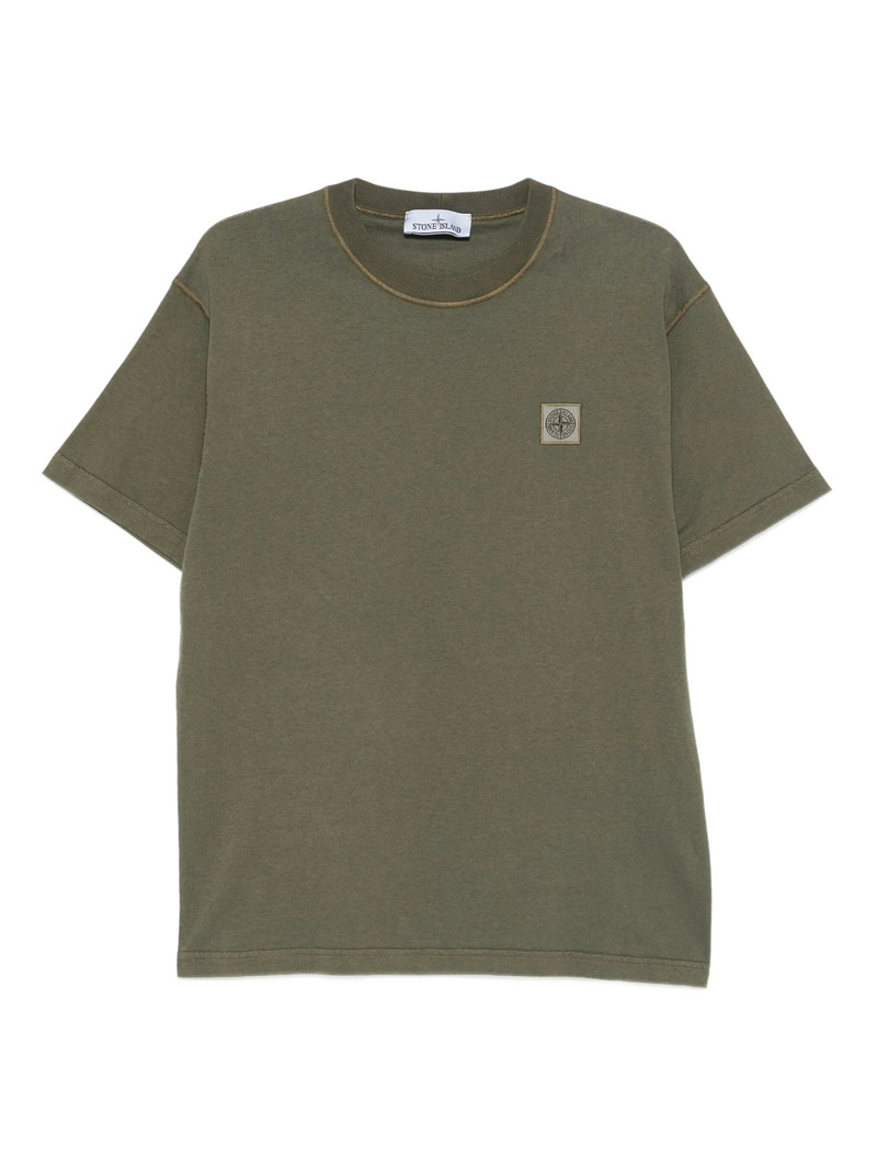 Stone Island Compass-patch Cotton T-shirt 1