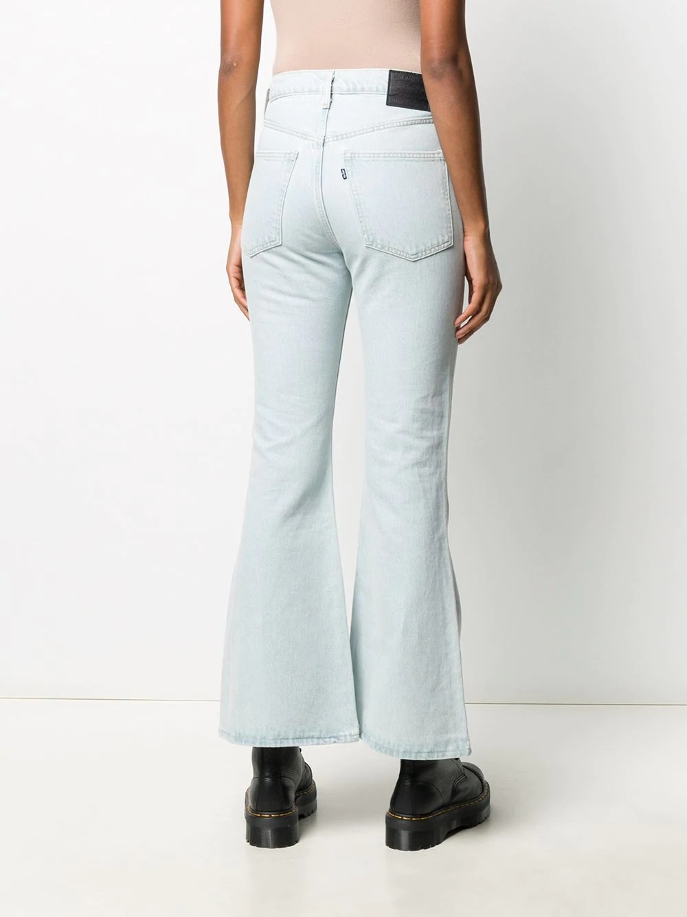 flared mid-rise jeans - 4