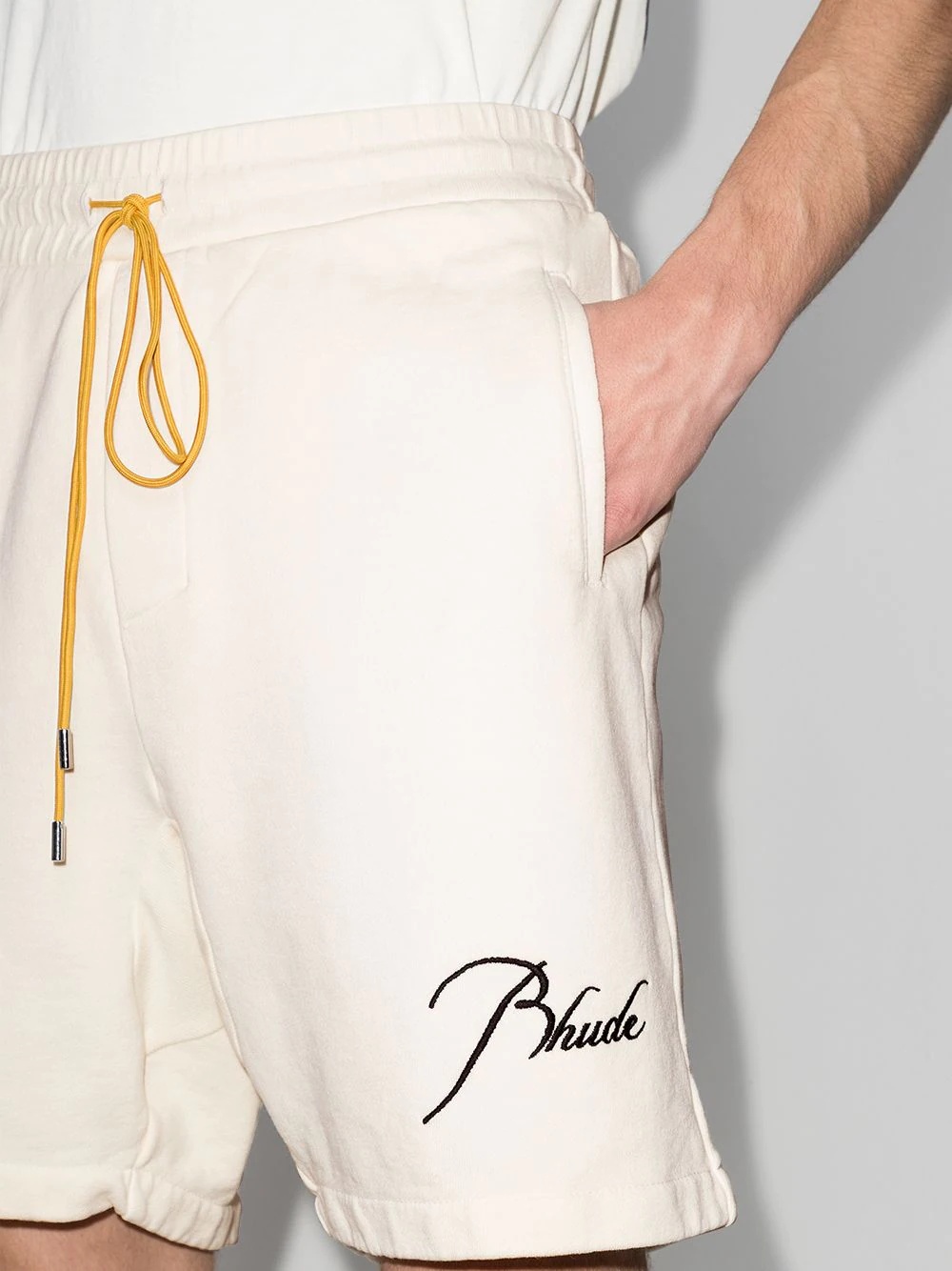 logo-embroidered track shorts - 5