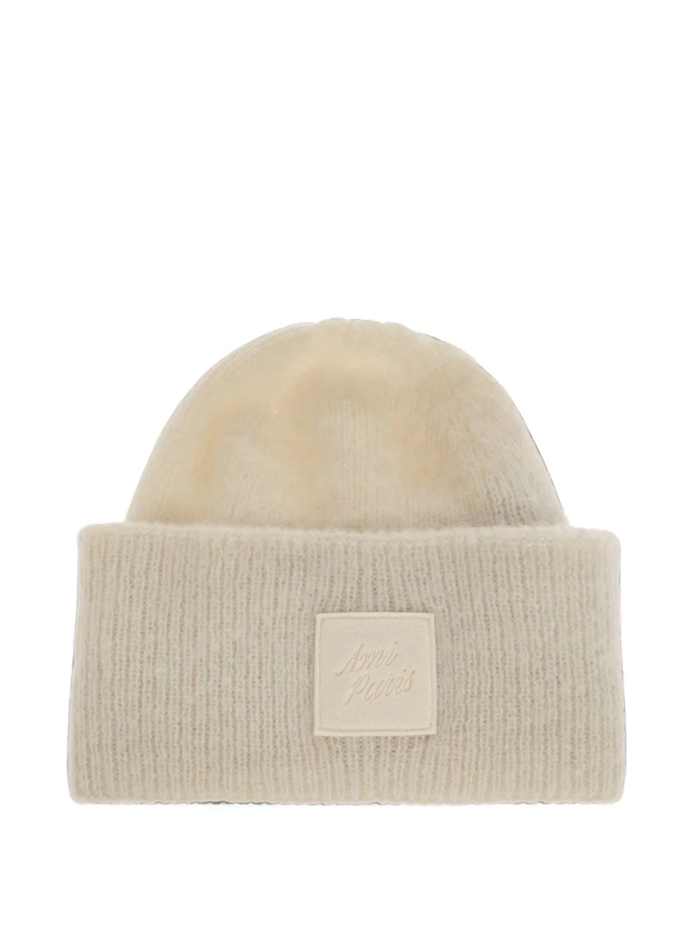 logo-patch beanie hat - 1