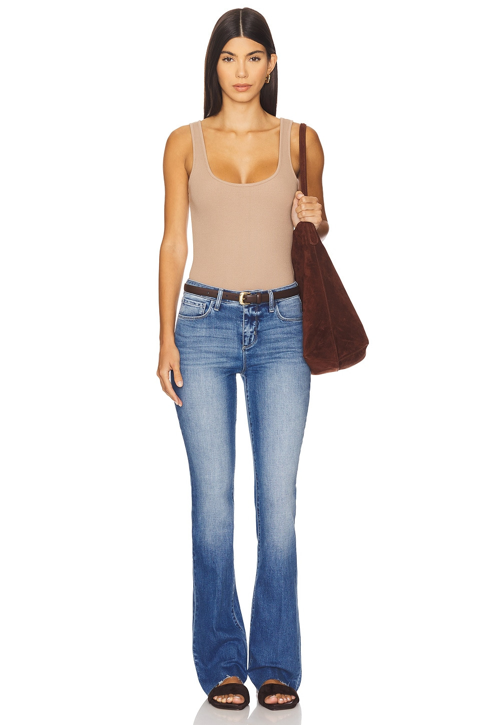 Nica Scoop Neck Tank Bodysuit - 5