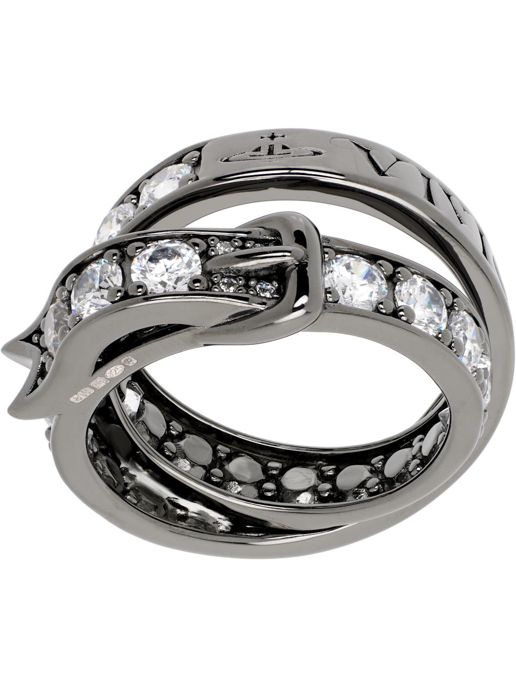 Gunmetal Belt Ring - 1