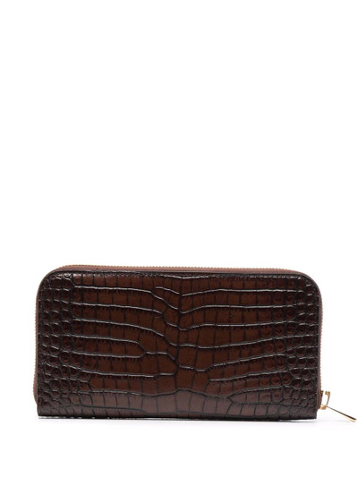 TOM FORD crocodile-effect wallet outlook