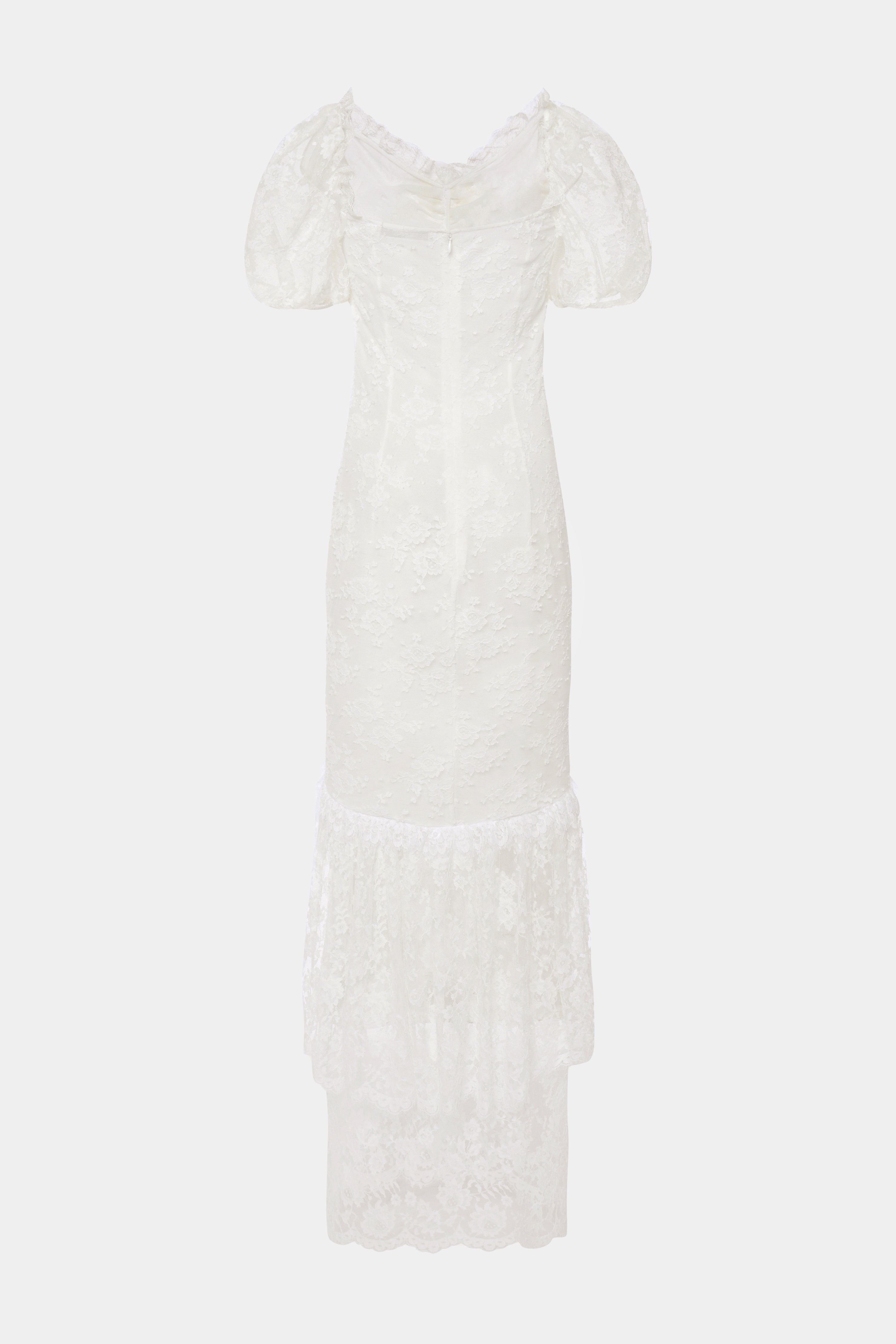 LACE DRESS WITH ROSE - 2