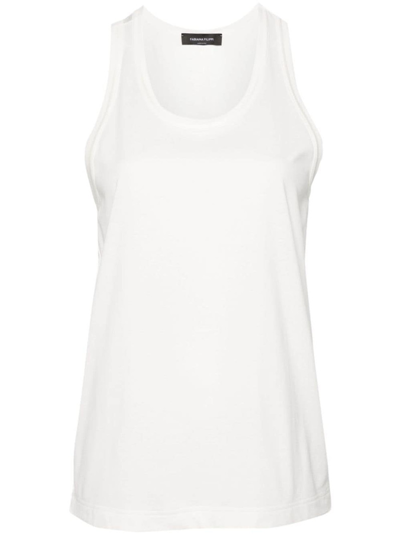panelled cotton tank top 1