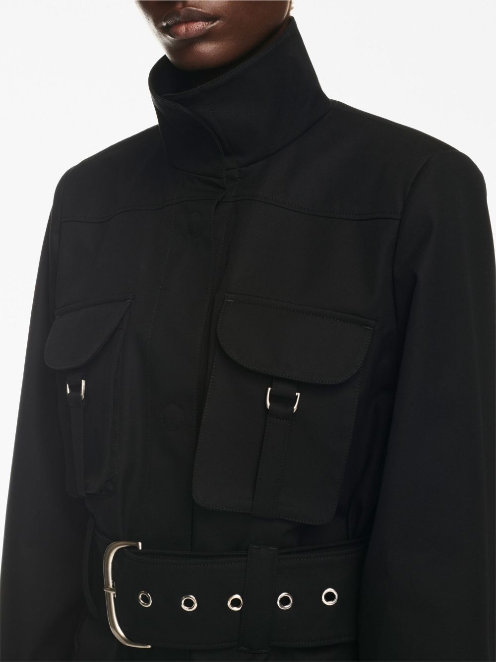 belted-waist jacket - 5