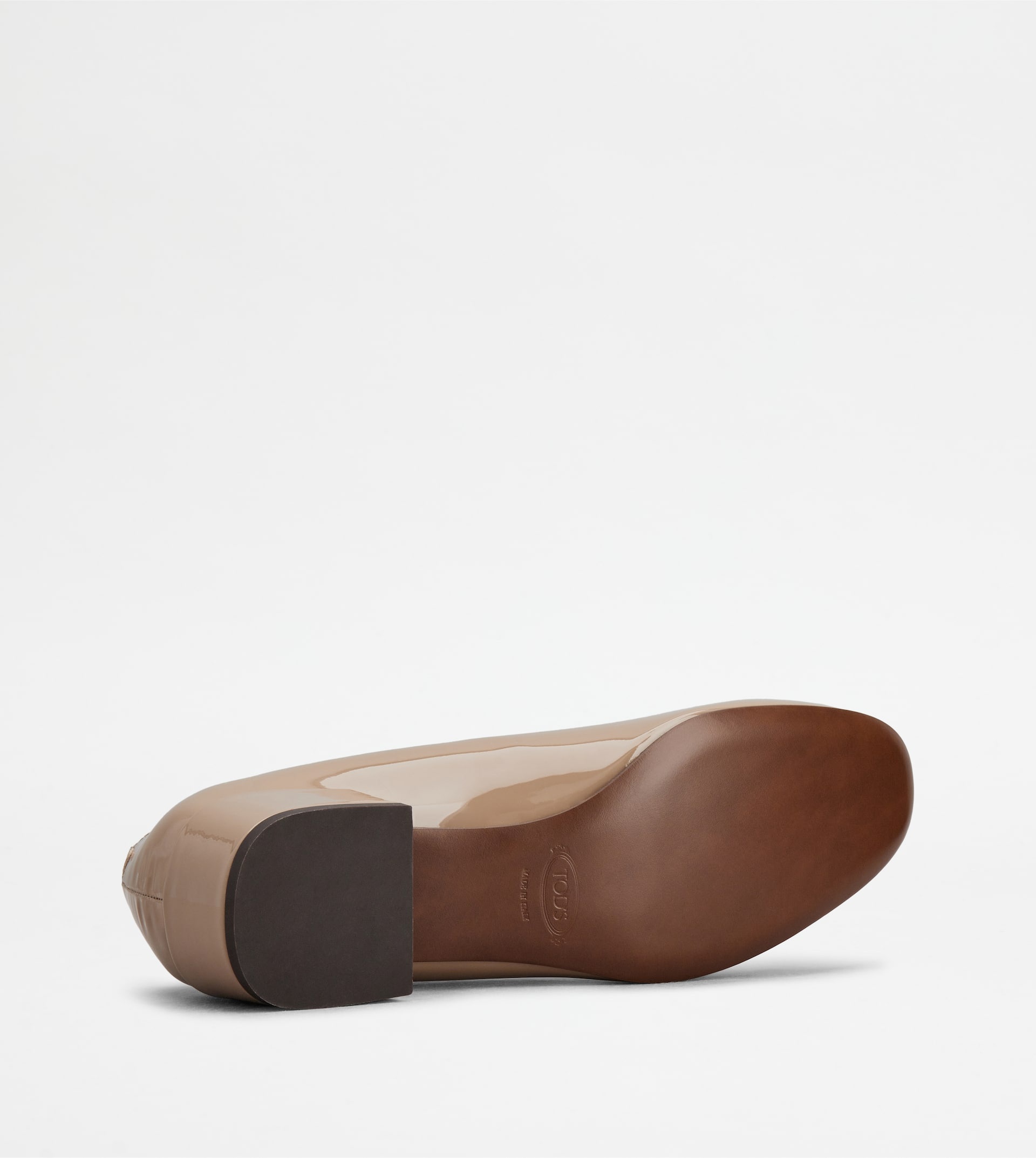 MARY JANE PUMPS IN LEATHER - BEIGE - 4