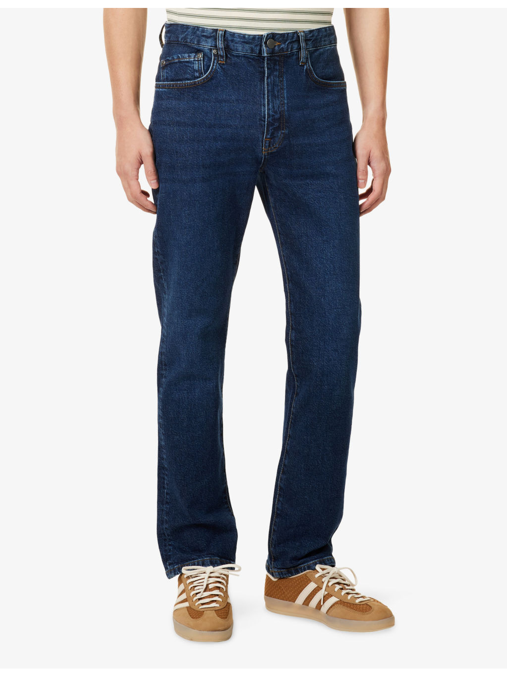 B69 Tapered-Leg Stretch-Denim Jeans - 3