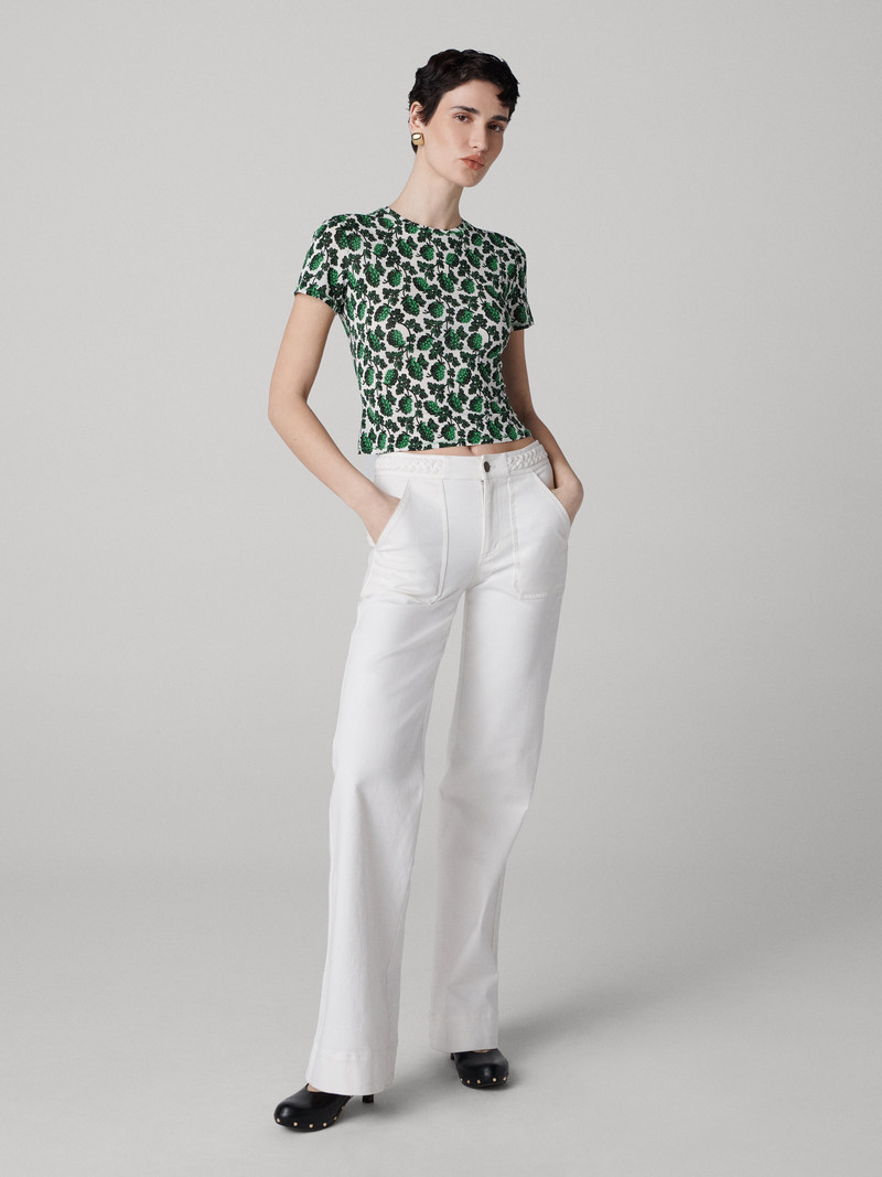 DIANE VON FURSTENBERG Perfect Short Sleeve Top outlook