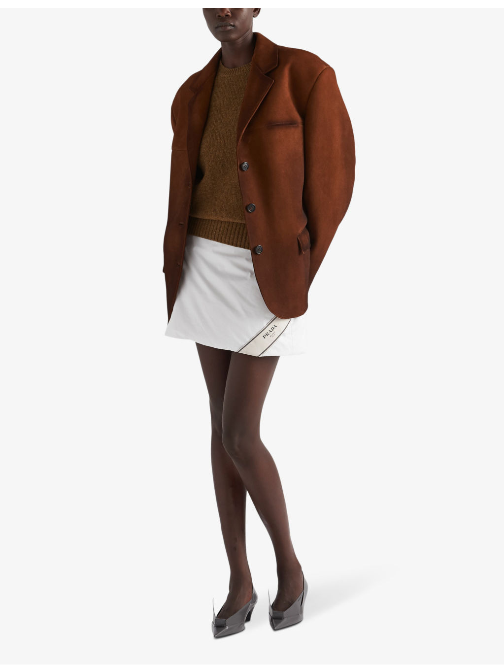 Single-breasted suede jacket - 2