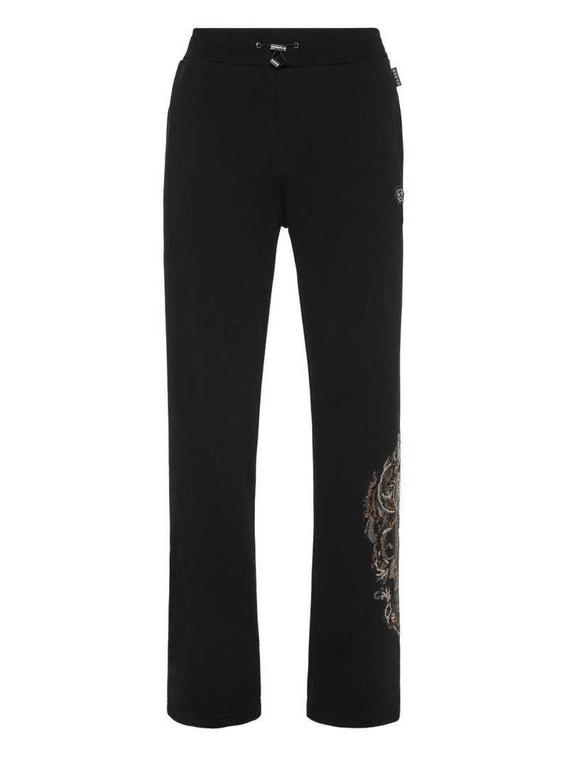 skull-embellished track trousers 1