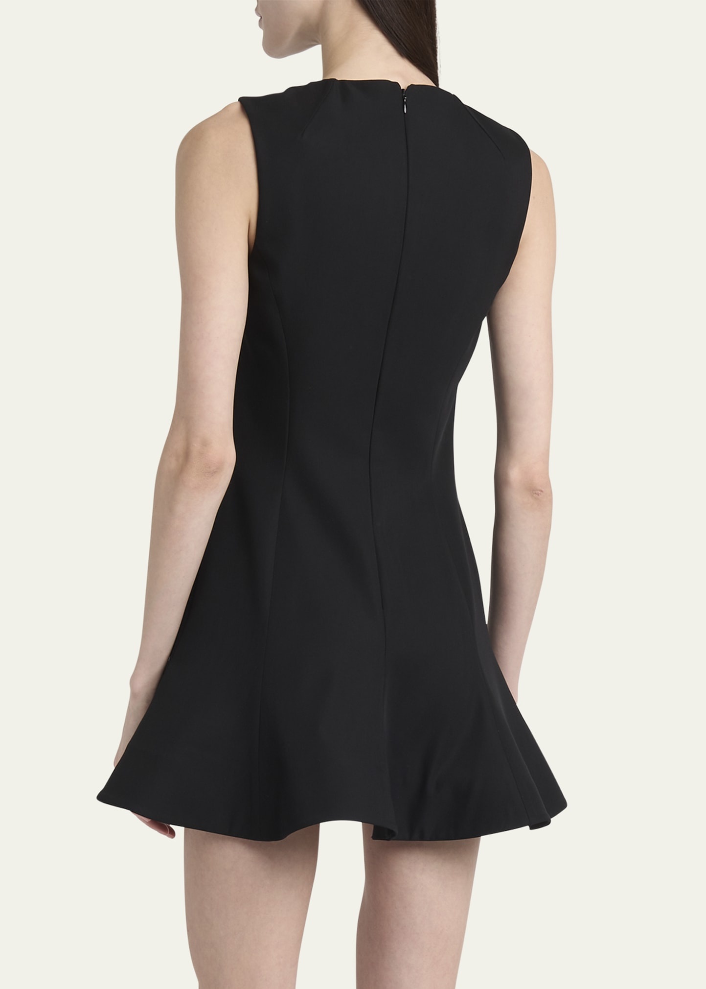 Flared A-Line Sleeveless Mini Dress - 3