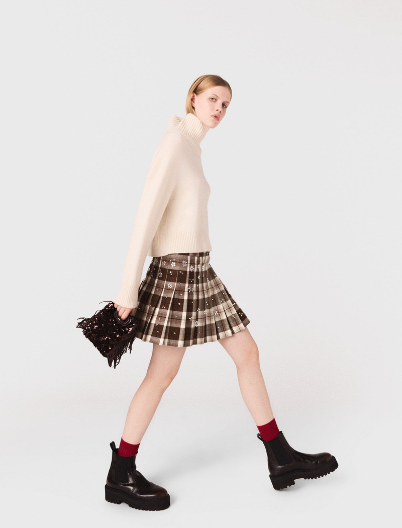 Rhinestone checked kilt 6