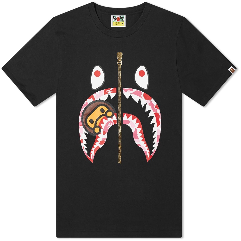 A Bathing Ape ABC Camoilo Shark Tee - 1