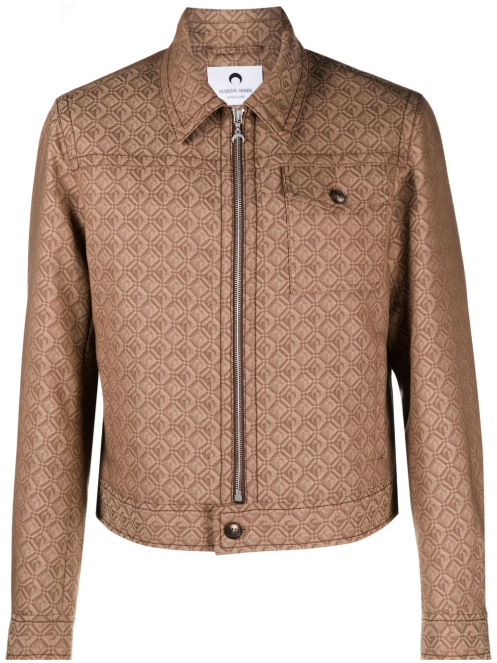 zip-up printed jacket - 1