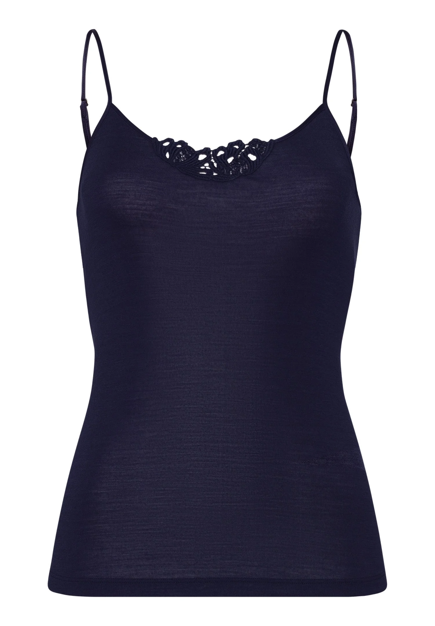 Woolen Silk W Wool and Silk Embroidered Camisole - 1