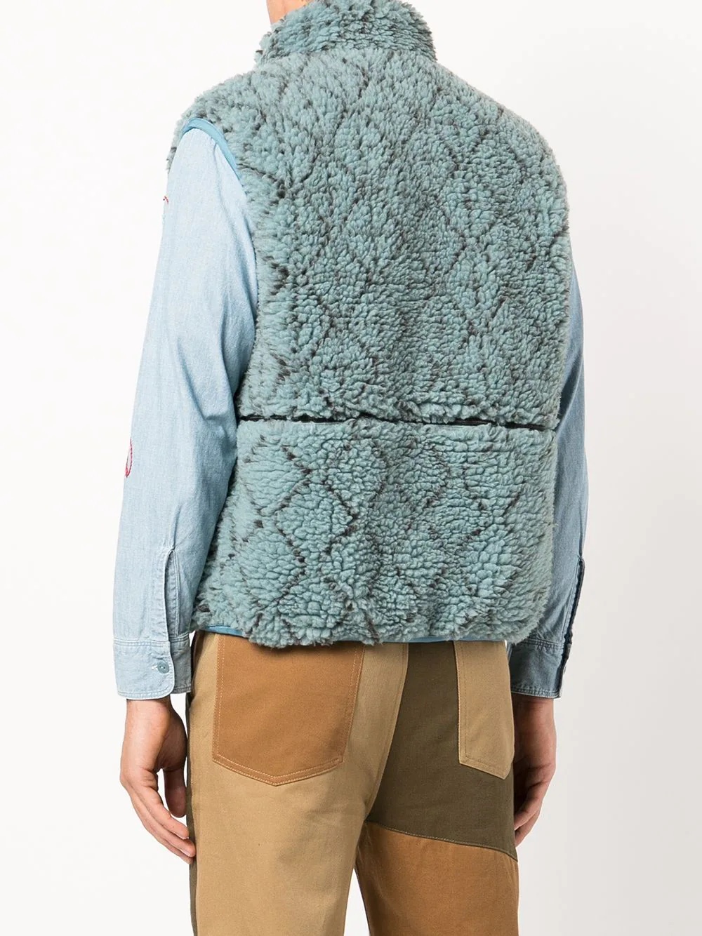 Do-Gi Sashiko fleece reversible vest - 4