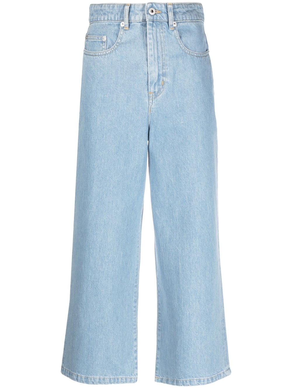 Sumire cropped wide-leg jeans - 1