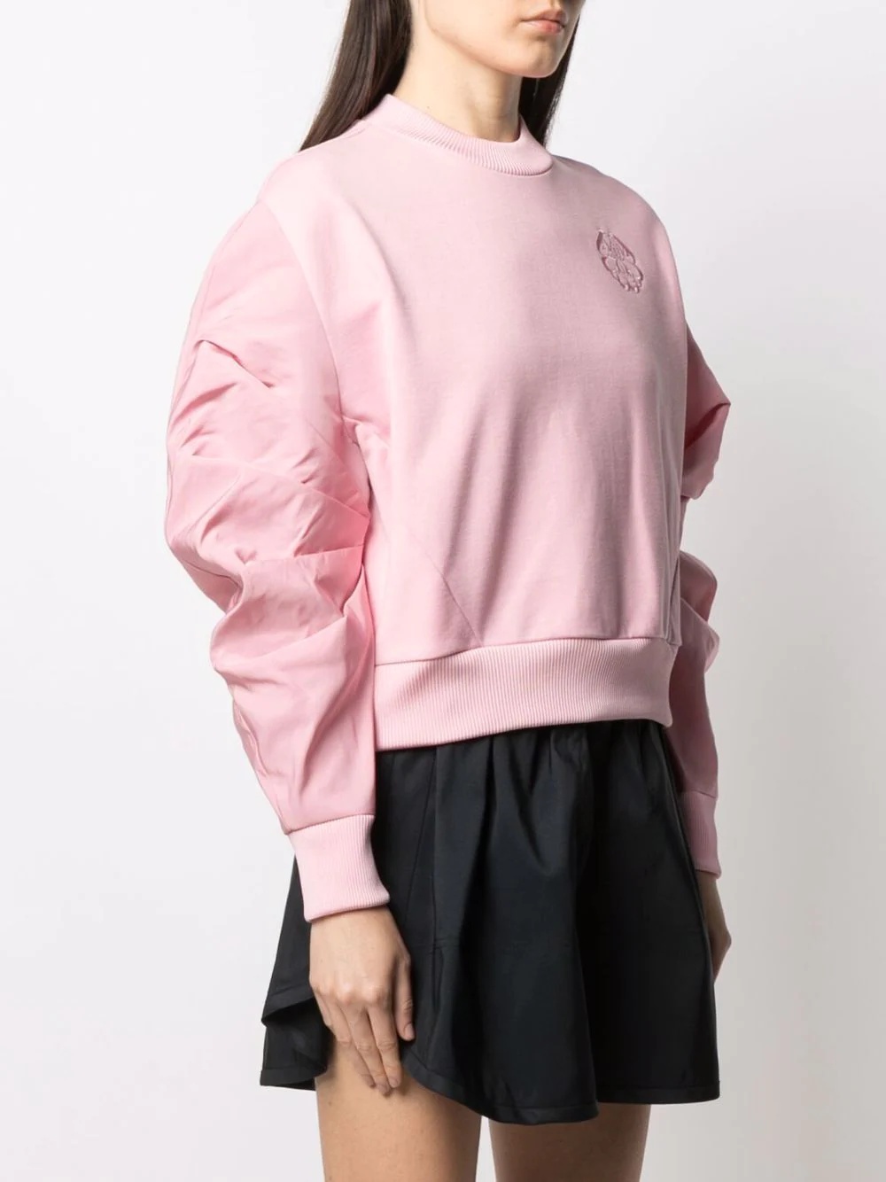 logo-embroidered sweatshirt - 3