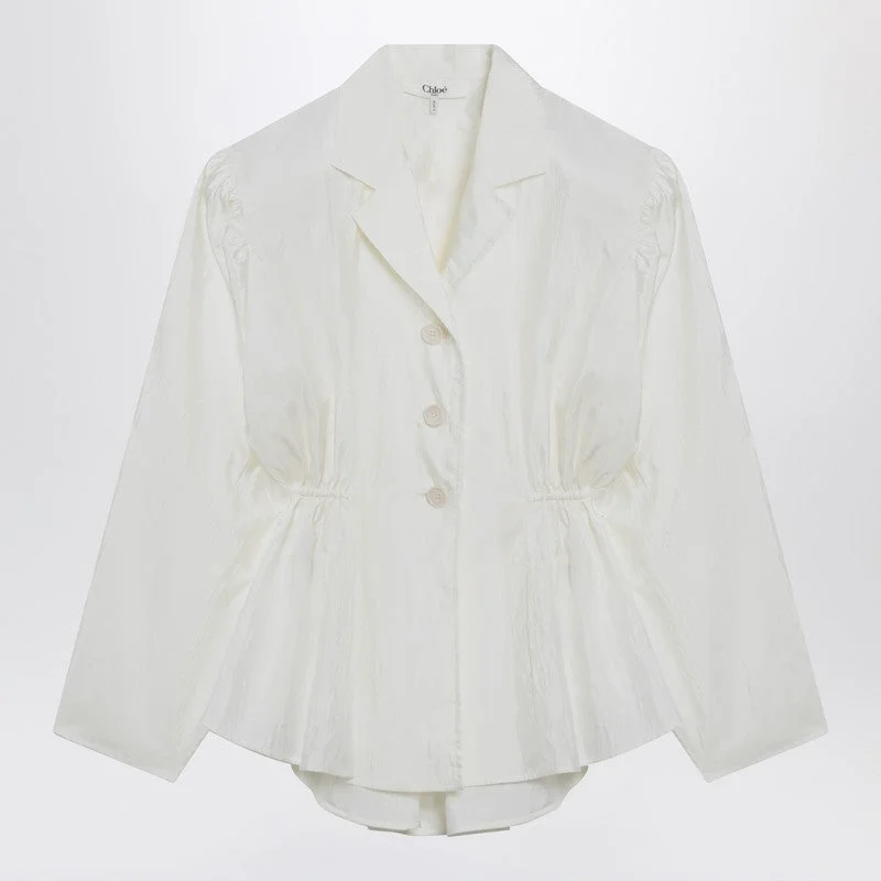 Chloé Ivory Silk-Blend Blouse Women - 1