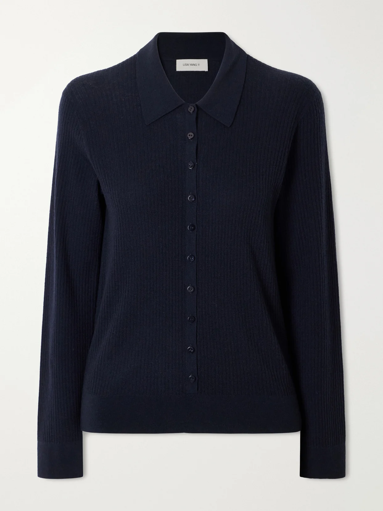 Agata Ribbed Cashmere Cardigan - 1