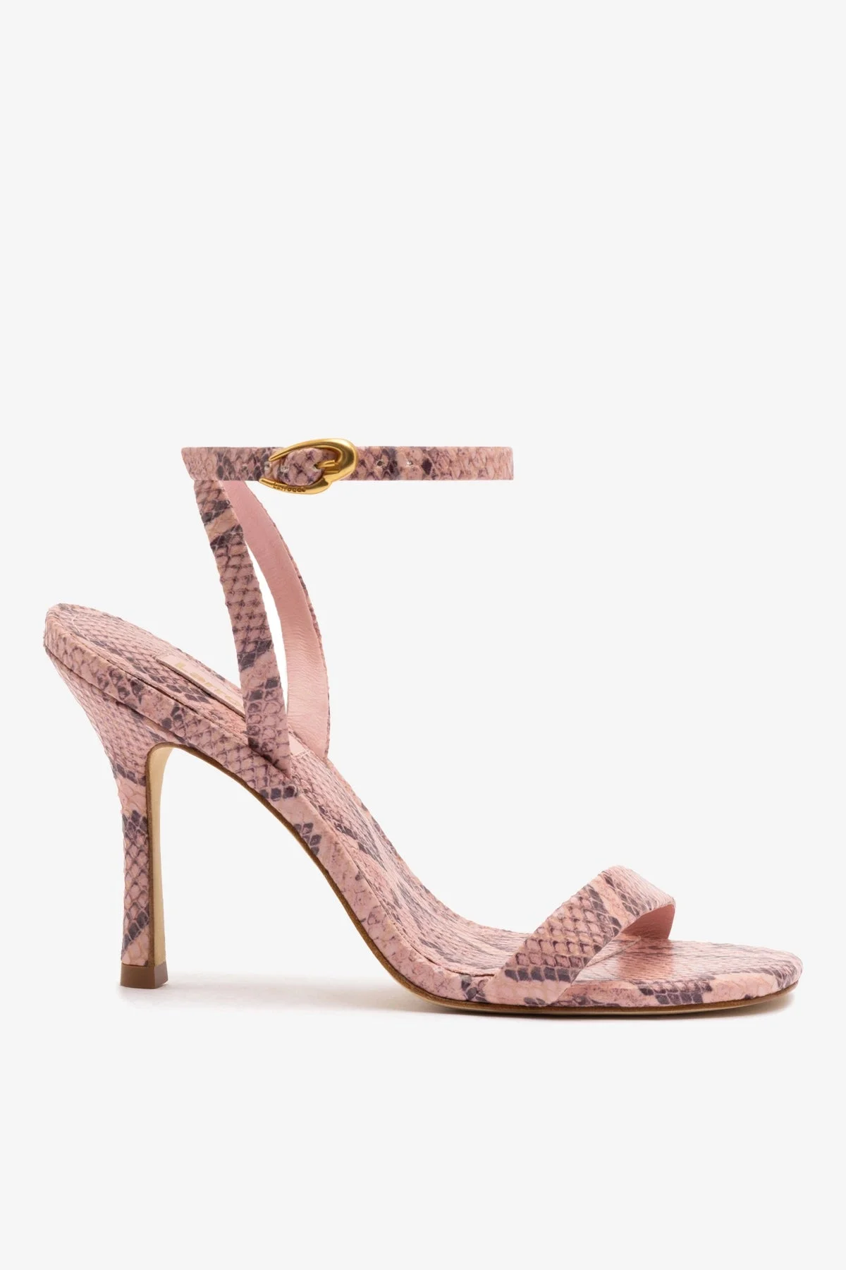 Veronina Sandal In Tulip Python Embossed Leather - 1