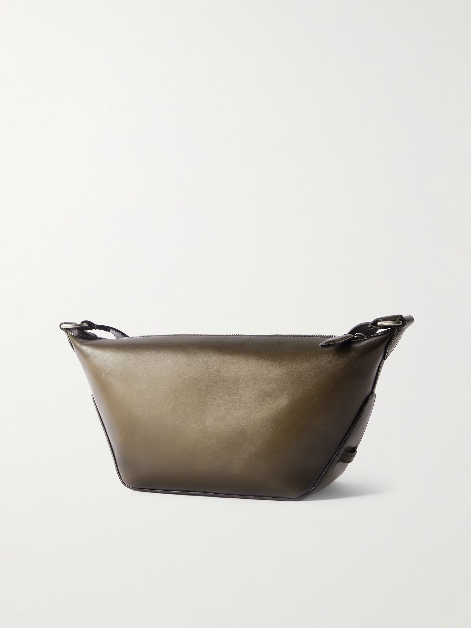Toujours Scritto Venezia Leather Messenger Bag Brown - 3