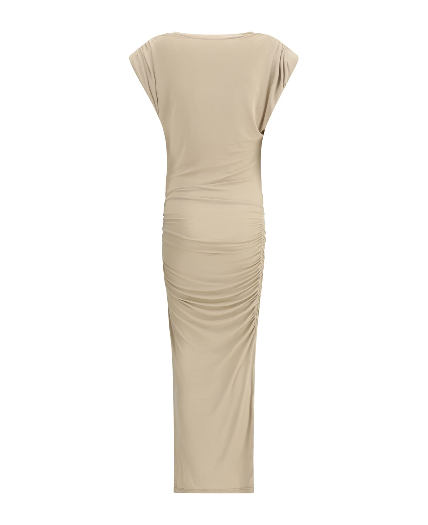 Draped Midi Dress - 2