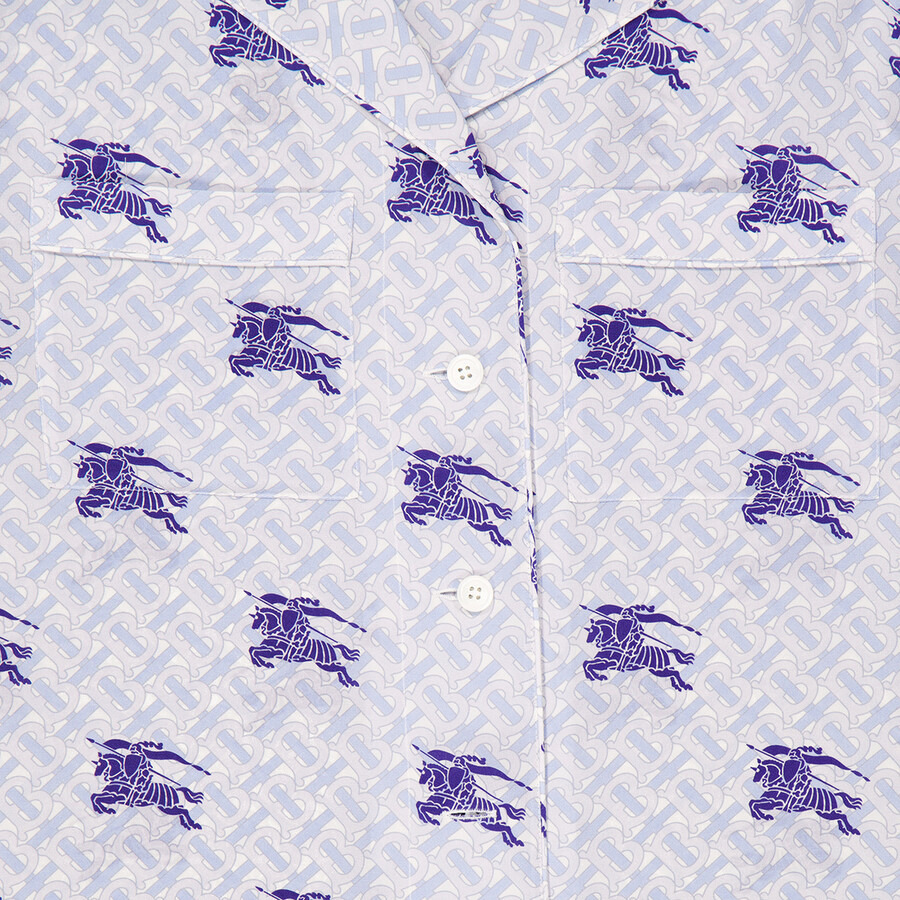 Burberry Tabi Ekd Monogram Silk Pyjama Shirt - 2