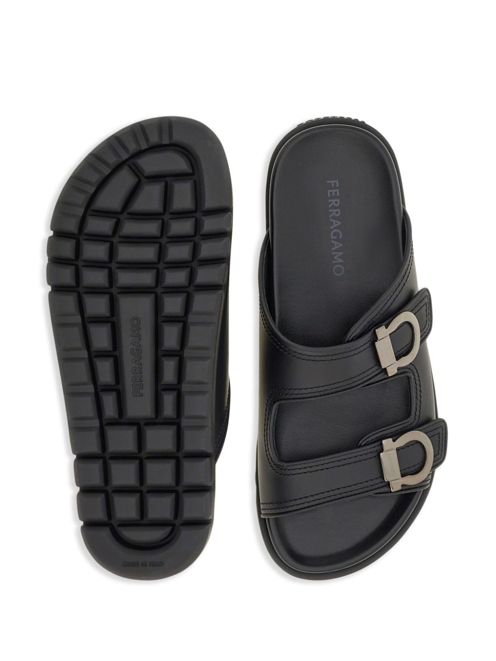 Gancini leather sandals - 5